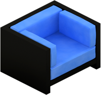 This png image - VIP Blue Velvet Chair, is available for free download