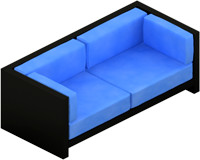 This png image - VIP Blue Velvet Couch, is available for free download