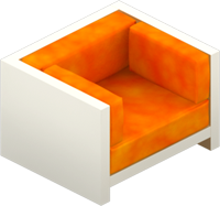 This png image - VIP Orange Velvet Chair, is available for free download