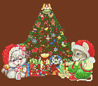 Animated Christmas Tree with Angel