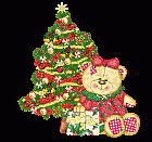 Animated Christmas Tree With Bear