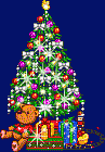 Animated Christmas Tree With Train Set