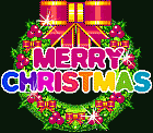 Animated Christmas Wreath Merry Christmas