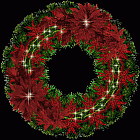 Animated Green Christmas Wreath