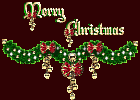 Animated Merry Christmas garland