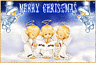 Animated Merry Christmas With Angels