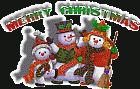 Animated Merry Christmas with Snowmen
