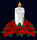 Animated White Christmas Candle