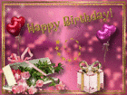 Happy Birthday Pink Gif Animation