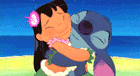 Lilo and Stitch Hug gif Animation