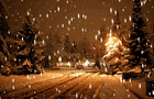 Lovely Winter Night Animated GIF Image