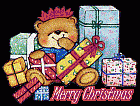 Merry Christmas Bear with Gift