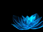 Rotating Blue Flower Animated GIF Picture