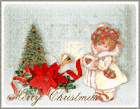 Snowy Merry Christmas Animated Picture