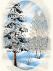 Winter Tree GIF Animation