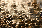 Aromatic Black Coffee Beans Background