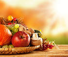 Autumn Fruits and Vegetables Background