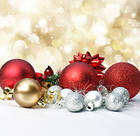 Background with Christmas Ornaments
