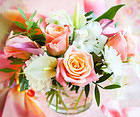 Beautiful Flowers in Vase Background