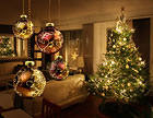 Christmas Background with Xmas Tree