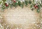 Christmas Deco Wooden Background