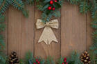 Christmas Wooden Backround