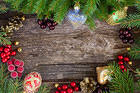 Christmas Wooden Large Background