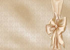 Cream Satin Background with Bow