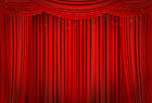 Curtains Red Background