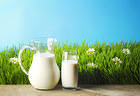 Grass and Milk Background