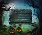 Halloween Scary Pupmkins Background