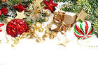 Large Christmas Ornaments Background