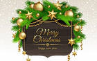 Merry Christmas Happy New Year Background