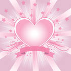 Pink Background with Pink Heart