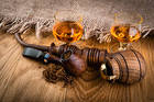 Pipe and Whiskey Background