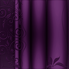 Purple Satin with Ornaments Background
