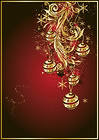 Red Gold Christmas Background
