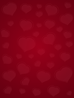 Red Valentine's Day Background with Hearts