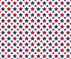Red and Blue Stars White Background