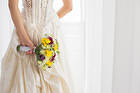 Wedding Background with Bouquet