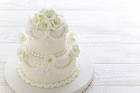 White Wedding Cake Background
