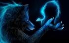 Blue Magic Werewolf Wallpaper