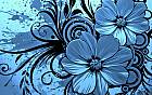 Blue flowers clipart