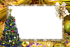 Beautiful Christmas Transparent Frame
