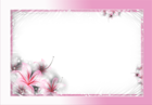 Beautiful Delicate Pink Frame with Flowers