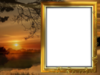 Beautiful Sunset Transparent PNG Frame