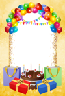 Birthday Transparent PNG Frame | Gallery Yopriceville - High-Quality ...