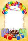Birthday Transparent PNG Frame