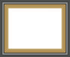 Black and Gold Frame PNG Clipart