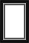 Black and Silver Frame Transparent PNG Image